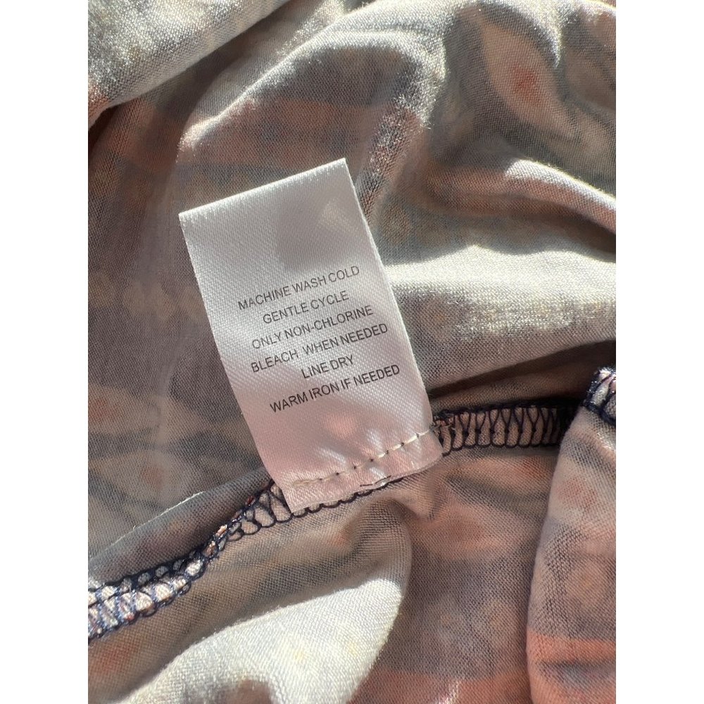 Les Serein Bourges Smocked Knit Top Womens 1X Indigo Rayon Blend Boho Hippie NEW - Picture 9 of 11